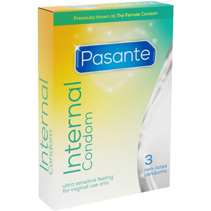 PASANTE - INTERNE PRÉSERVATIF SANS LATEX 3 UNITÉS