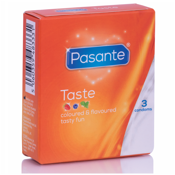 PASANTE - PRÉSERVATIFS SAVEURS 3 UNITÉS