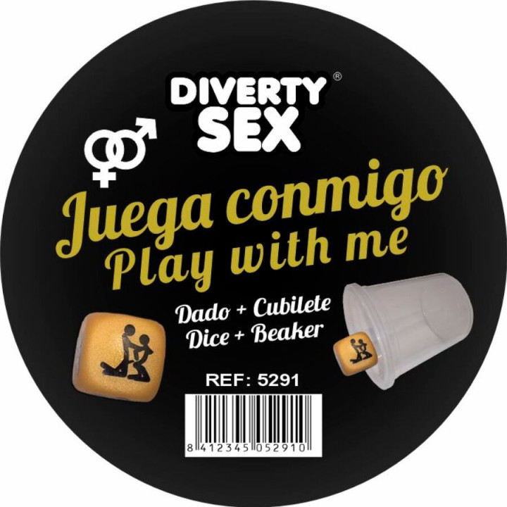 DIABLO PICANTE - DÉ DUR DORÉ AVEC POSITIONS ET CUBE