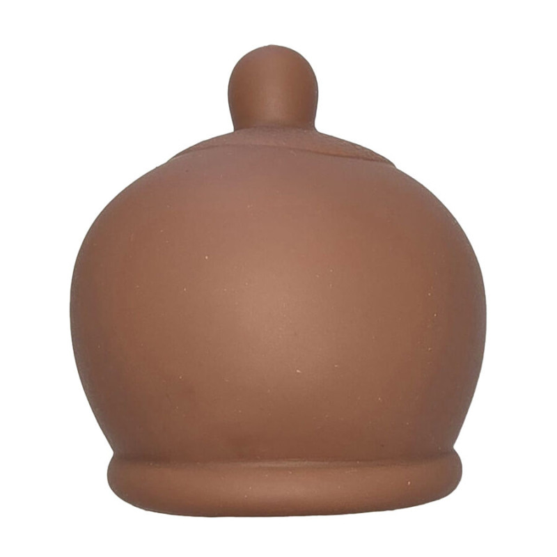 DIABLO PICANTE - JOUET ANTI-STRESS EN FORME DE SEIN MARRON