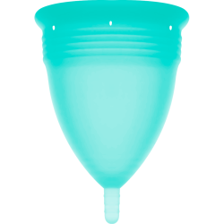 STERCUP - COUPE MENSTRUELLE EN SILICONE FDA AIGUE-MARINE - TAILLE L