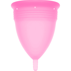 STERCUP - COUPE MENSTRUELLE EN SILICONE FDA ROSE - TAILLE S