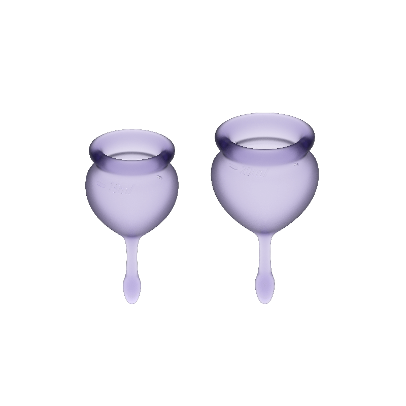 SATISFYER - COUPE MENSTRUELLE FEEL GOOD VIOLET 15 + 20 ML