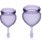SATISFYER - COUPE MENSTRUELLE FEEL GOOD VIOLET 15 + 20 ML