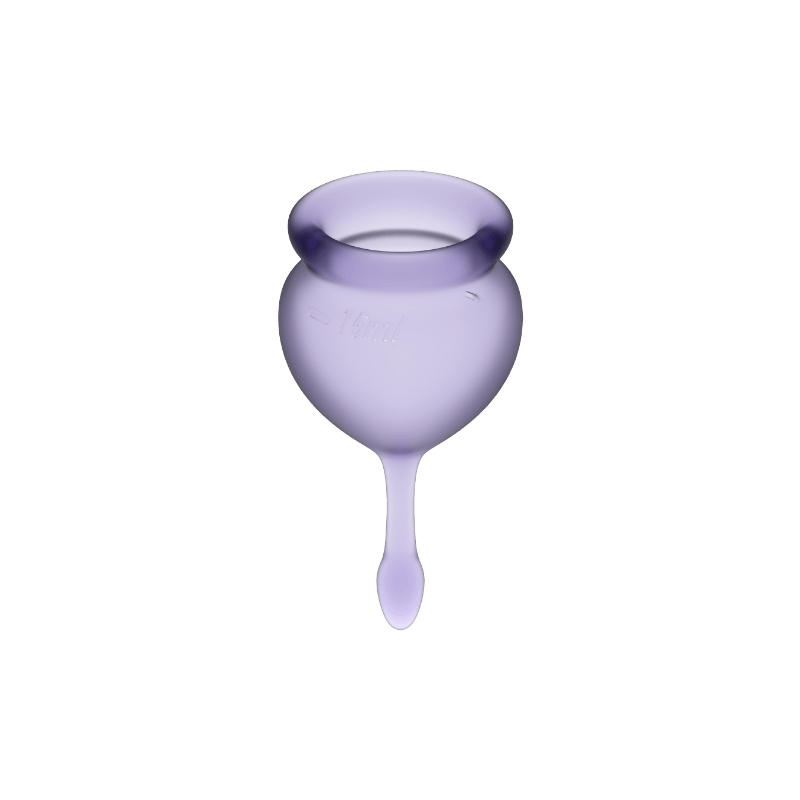 SATISFYER - COUPE MENSTRUELLE FEEL GOOD VIOLET 15 + 20 ML