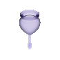SATISFYER - COUPE MENSTRUELLE FEEL GOOD VIOLET 15 + 20 ML