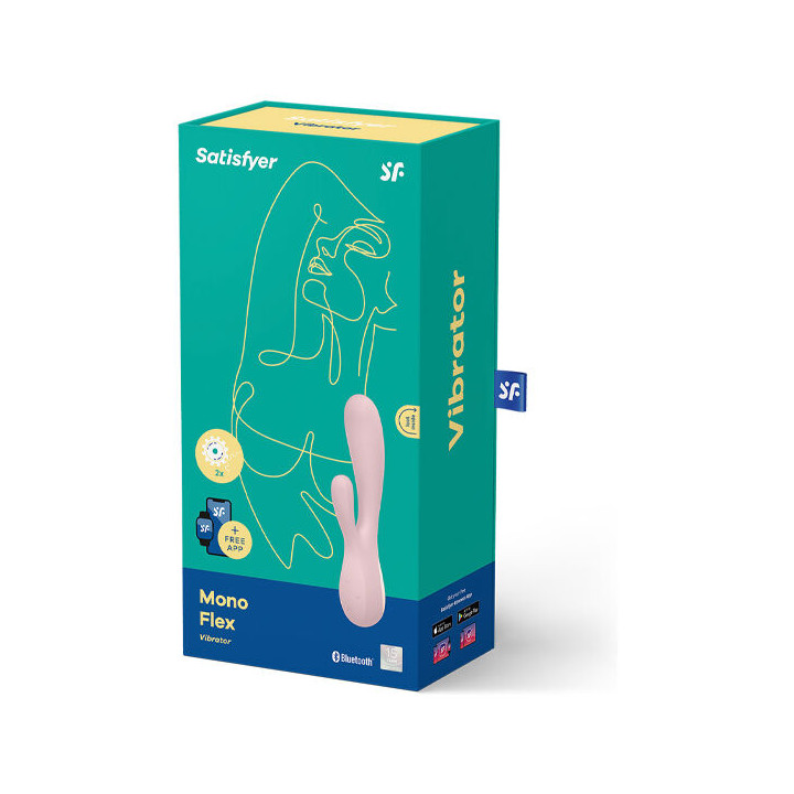 SATISFYER - MONO FLEX ROSE AVEC APPLICATION