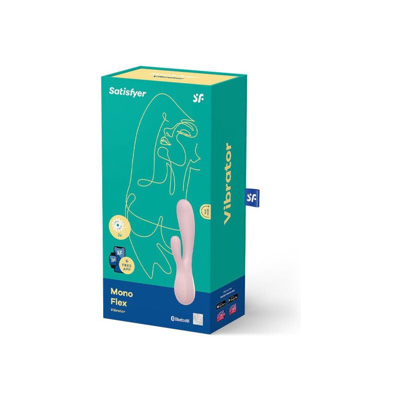 SATISFYER - MONO FLEX ROSE AVEC APPLICATION
