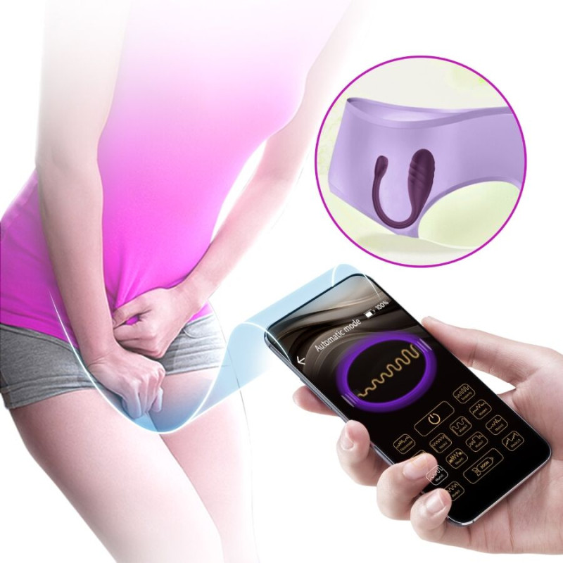 PRETTY LOVE - VIBRATEUR CONTRÔLÉ PAR APPLICATION LEVIATHAN VIOLET