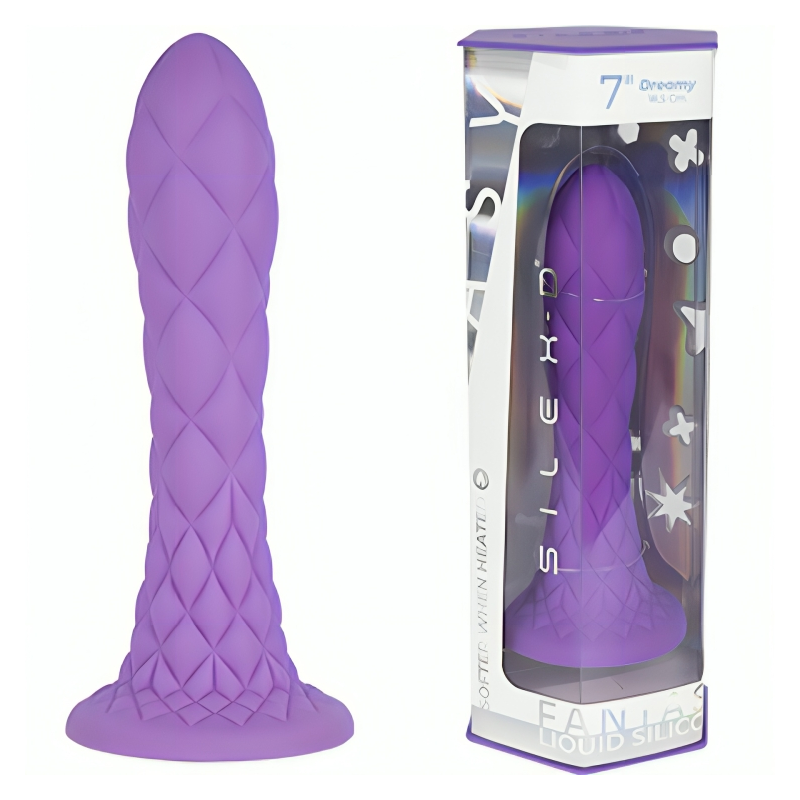 SILEXD - DREAMY DILDO FANTASY SILICONE LIQUIDE THERMORÉACTIF VIOLET 18,5 CM