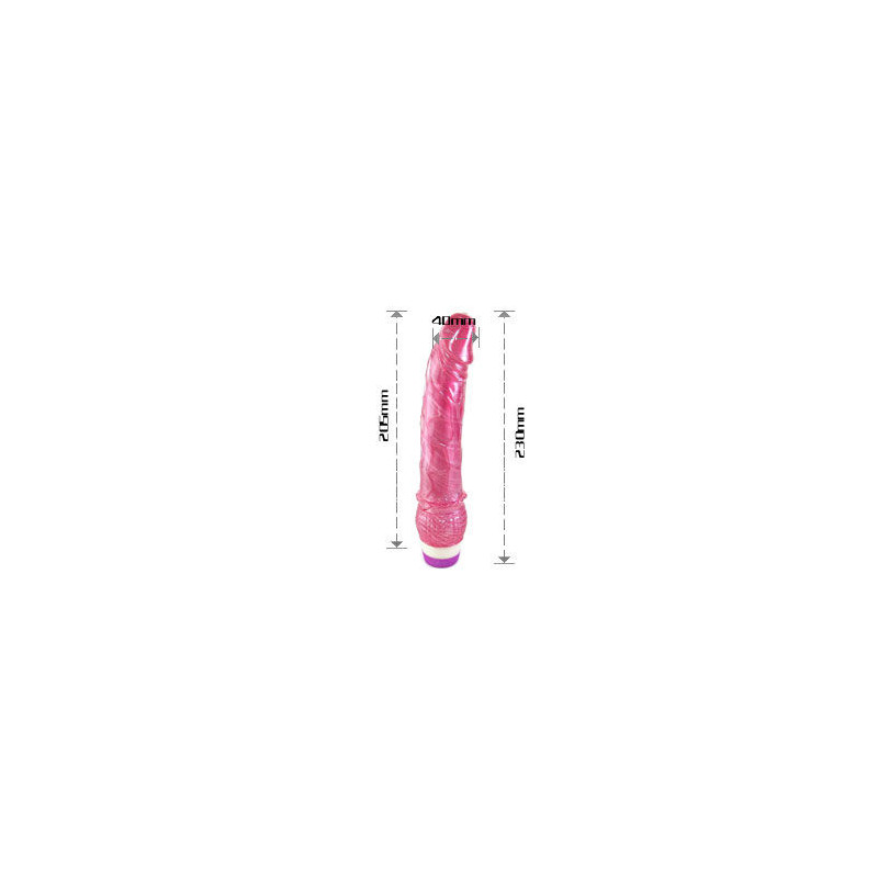 BAILE - VIBRATEUR RÉALISTE ROUGE 23 CM