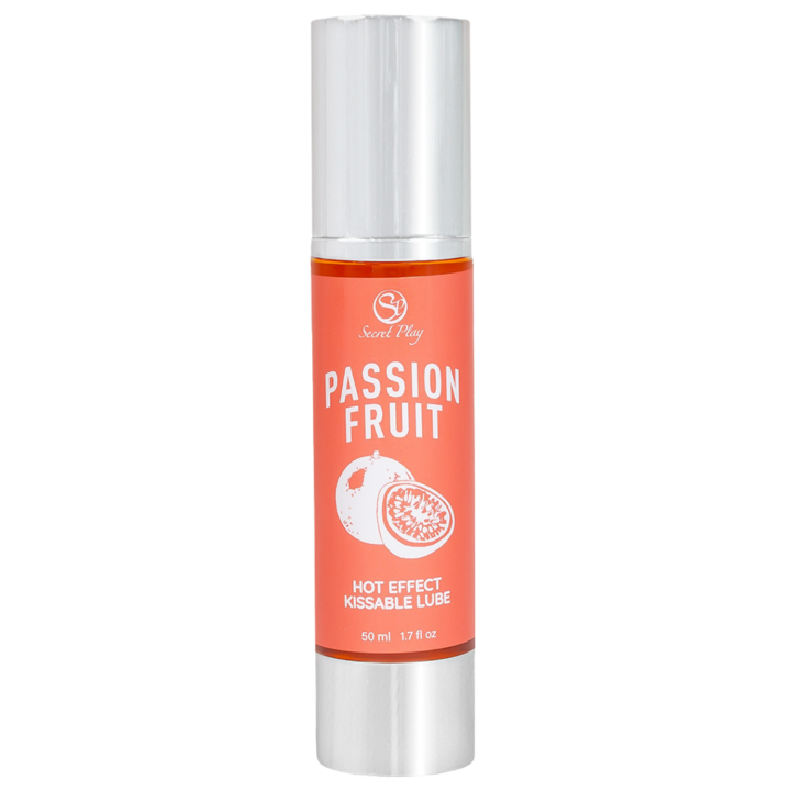 2 en 1 Lubrifiant et huile de massage fruit de la passion chauffant