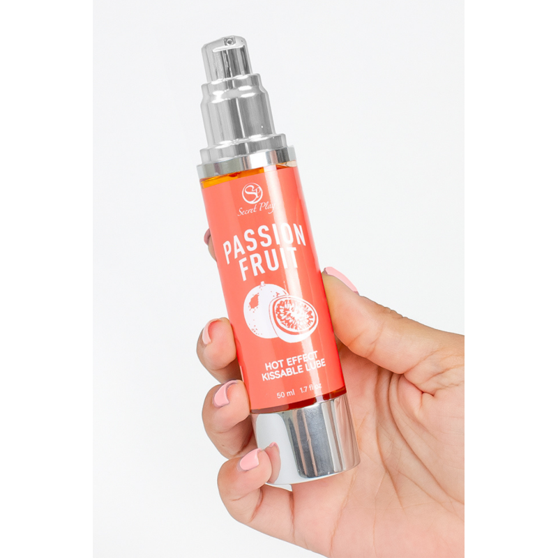 2 en 1 Lubrifiant et huile de massage fruit de la passion chauffant
