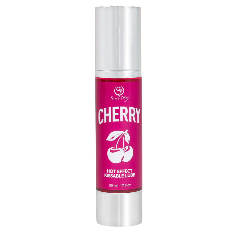 2 en 1 Lubrifiant et huile de massage cerise chauffant