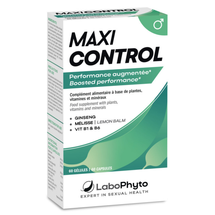 Endurance &amp; équilibre sexuel masculin Maxicontrol 60 gélules