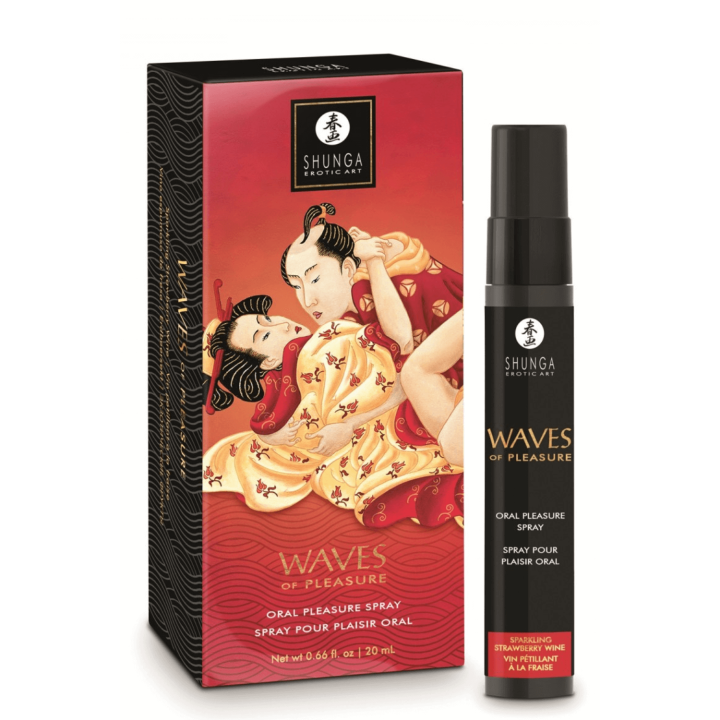 Spray pour plaisir oral saveur vin pétillant à la fraise 20 ml - Shunga