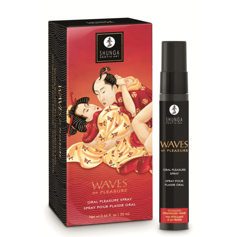 Spray pour plaisir oral saveur vin pétillant à la fraise 20 ml - Shunga