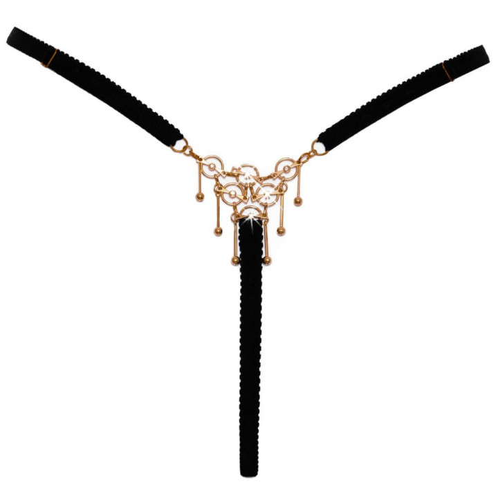 String bijou ouvert noir - Cottelli