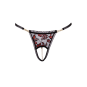 String ouvert dentelle bicolore &amp; perles amovibles - Cottelli