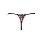 String ouvert dentelle bicolore &amp; perles amovibles - Cottelli