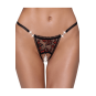 String ouvert dentelle bicolore &amp; perles amovibles - Cottelli