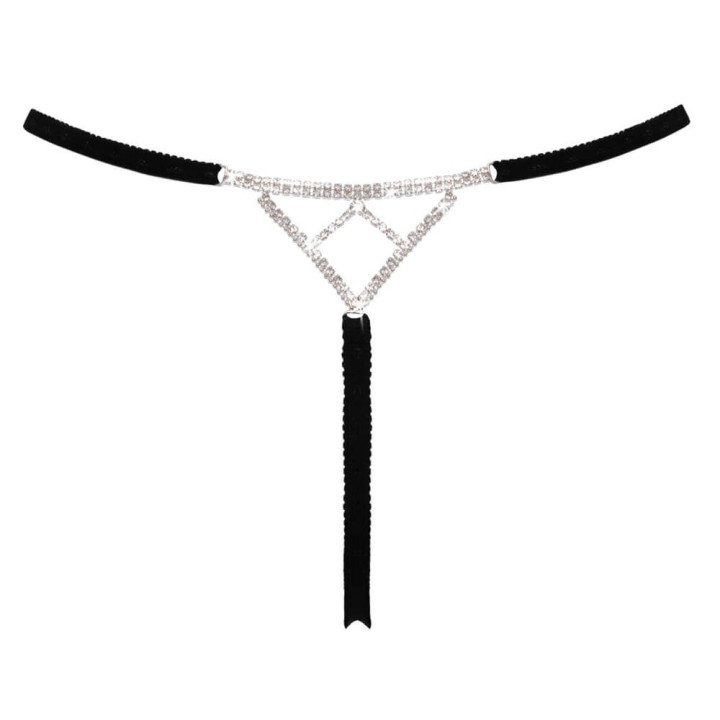 String bijou ouvert noir glamour - Cottelli