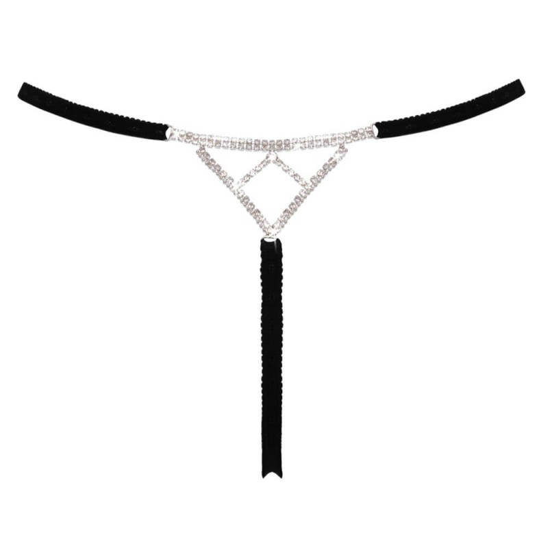 String bijou ouvert noir glamour - Cottelli