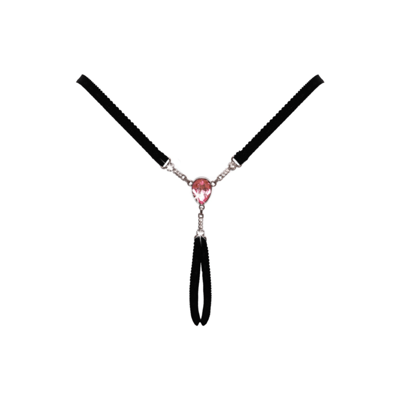 String bijou ouvert noir glamour - Cottelli