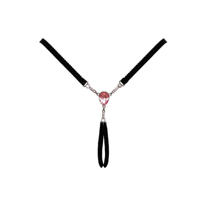 String bijou ouvert noir glamour - Cottelli