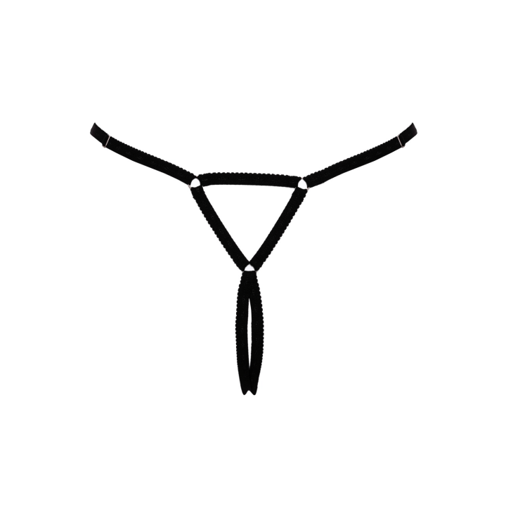 String bijou ouvert noir glamour - Cottelli