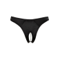 Tanga ouvert en satin avec perles - Cottelli