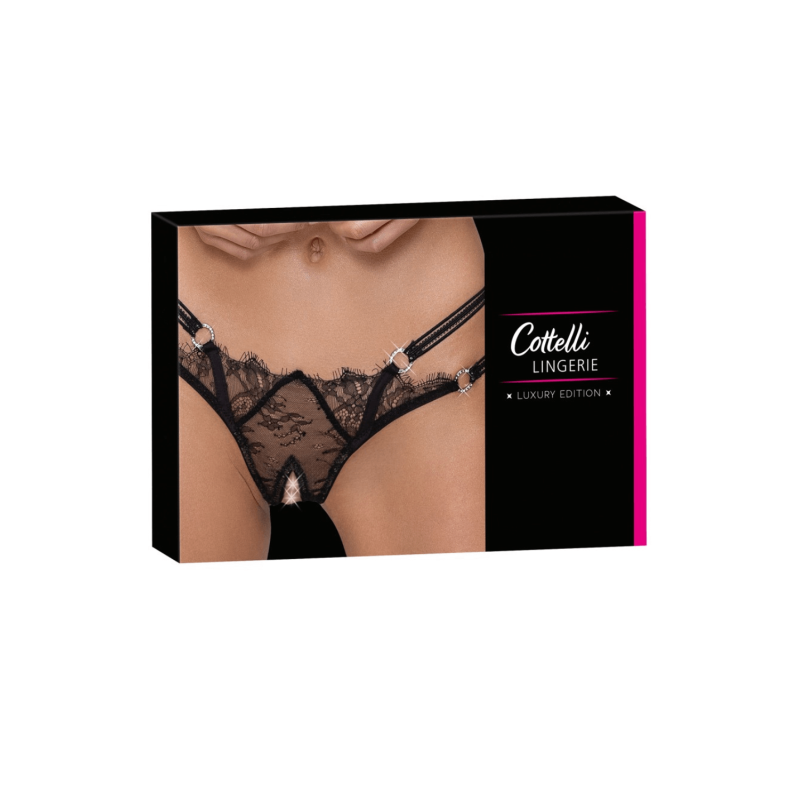 String ouvert en dentelle avec strass - Cottelli