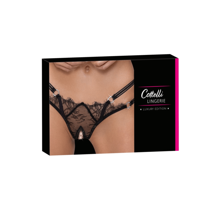 String ouvert en dentelle avec strass - Cottelli