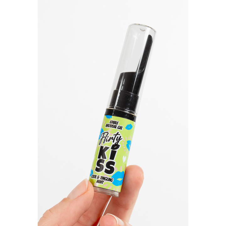 Gels pour Sexe Oral Fraise &amp; Menthe  Flirty Kiss 2×8 gr Secret Play