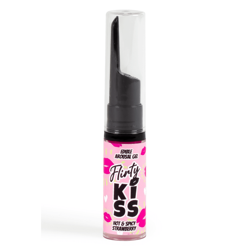 Gels pour Sexe Oral Fraise &amp; Menthe  Flirty Kiss 2×8 gr Secret Play