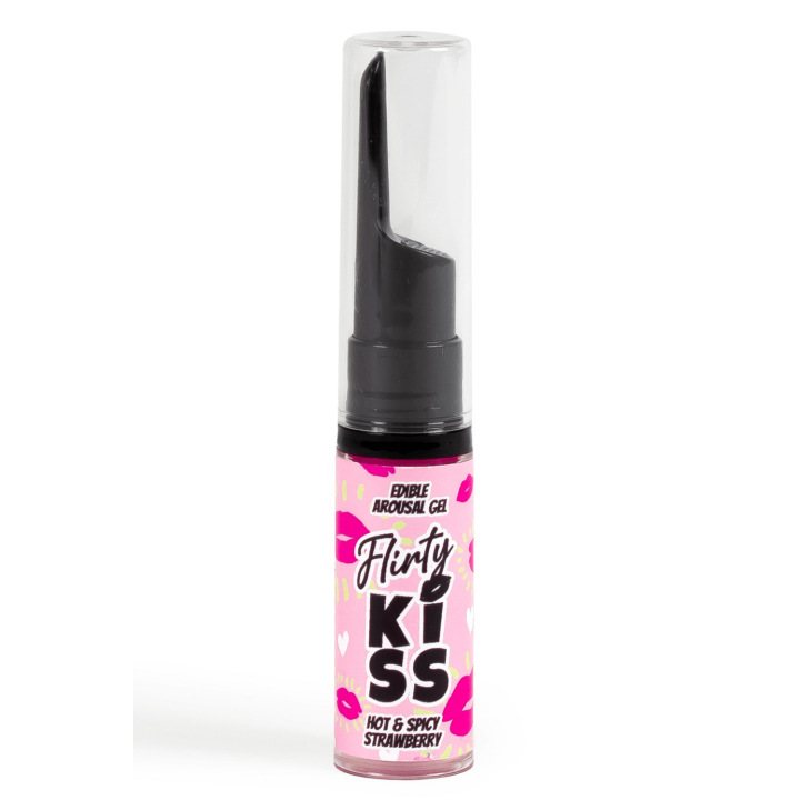 Gels pour Sexe Oral Fraise &amp; Menthe  Flirty Kiss 2×8 gr Secret Play