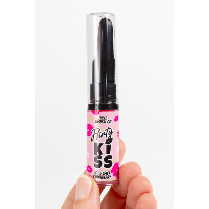 Gels pour Sexe Oral Fraise &amp; Menthe  Flirty Kiss 2×8 gr Secret Play