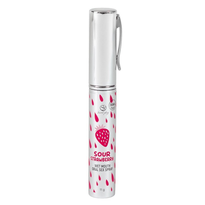 Spray Sexe Oral Fraise Acidulée Bouche Humide 11gr Secret Play