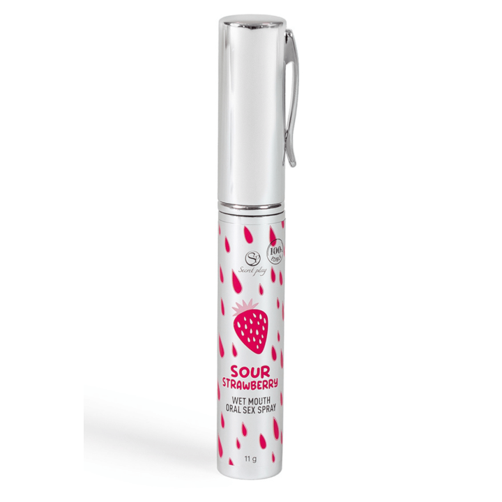 Spray Sexe Oral Fraise Acidulée Bouche Humide 11gr Secret Play