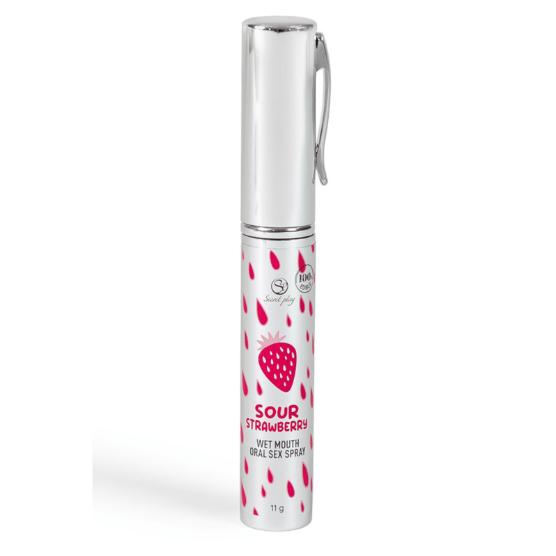 Spray Sexe Oral Fraise Acidulée Bouche Humide 11gr Secret Play