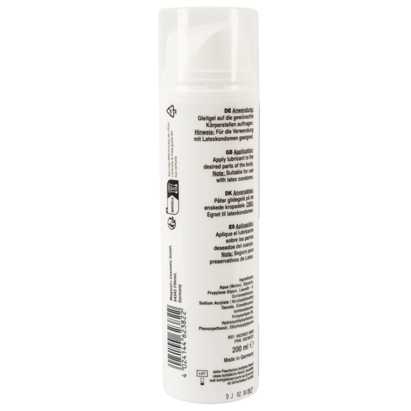 Gel Lubrifiant Fisting Longue Durée à Base Eau + Silicone 200 ml