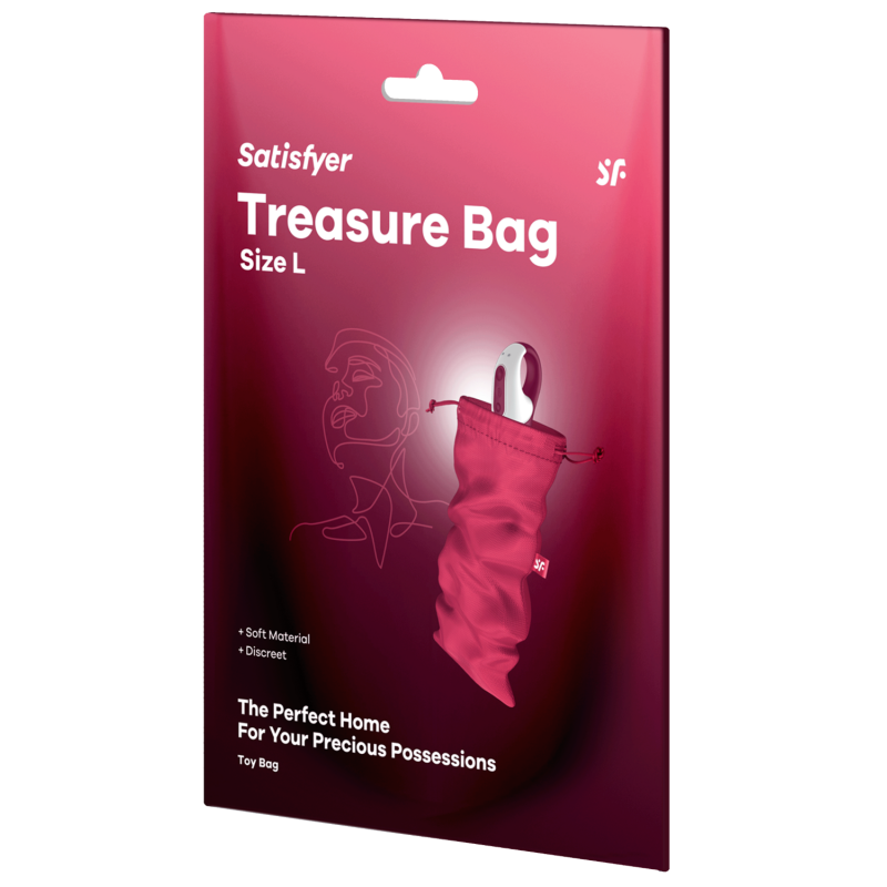Sac de rangement sextoys rose taille L Treasure Bag Satisfyer