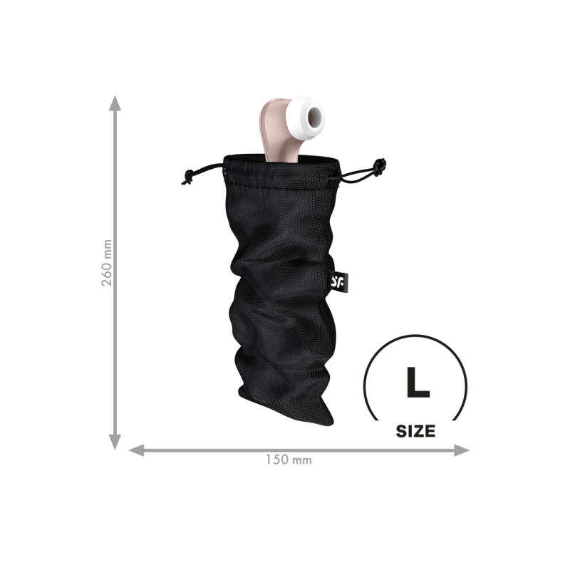 Sac de rangement sextoys noir taille L Treasure Bag Satisfyer