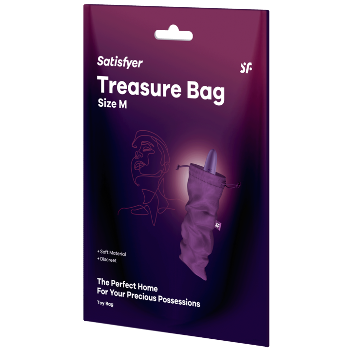Sac de rangement sextoys violet taille M Treasure Bag Satisfyer