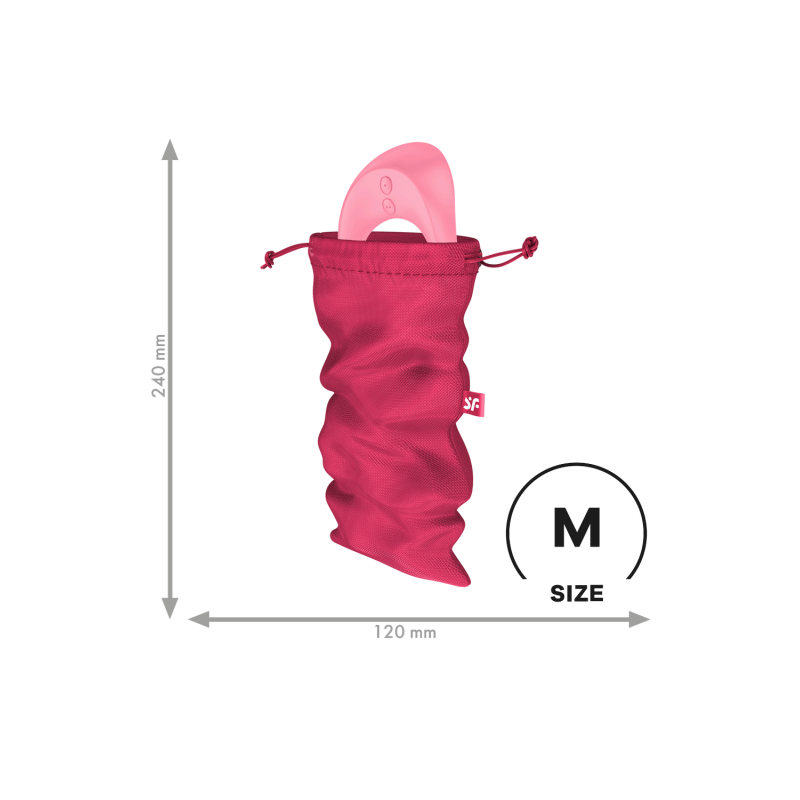 Sac de rangement sextoys rose taille M Treasure Bag Satisfyer