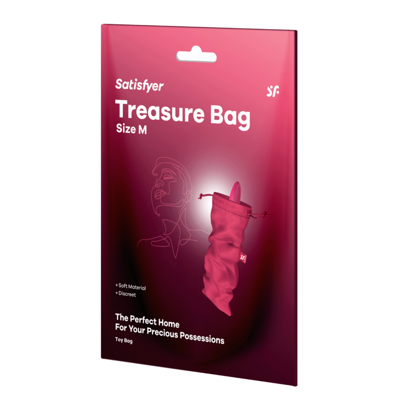 Sac de rangement sextoys rose taille M Treasure Bag Satisfyer