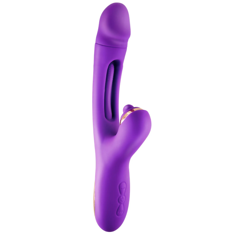 Vibromasseur rabbit 3-en-1 avec tapotements Joyfully