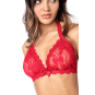 Ensemble sexy 2 pièces en dentelle romantique avec haut et string assorti