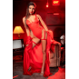 Body sexy en similicuir avec porte-jarretelles