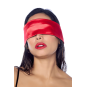 Accessoire coquin en satin réversible noir &amp; rouge